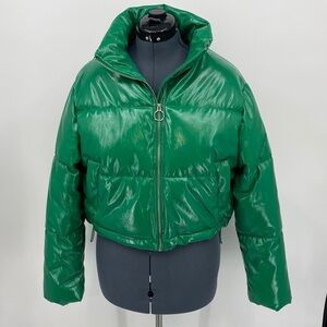 Love Tree GREEN  Puffer Jacket WOMENS SIZE LARGE